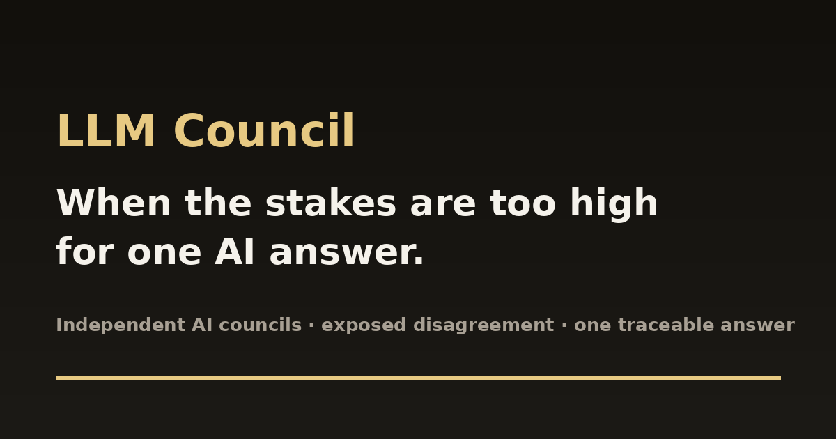 Preview of LLM Council